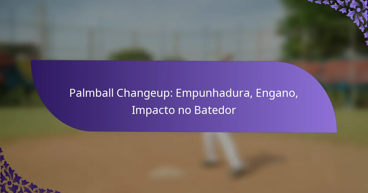 Palmball Changeup: Empunhadura, Engano, Impacto no Batedor